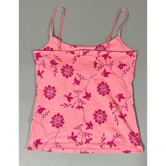 Gap Pink Floral Graphic Shelf-Bra Tank Top Cami Camisole Shirt Size S 🌸 #gap - Picture 3 of 5